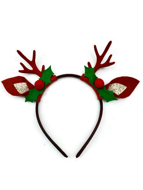 Christmas Reindeer Headband Reindeer Antlers Christmas Etsy