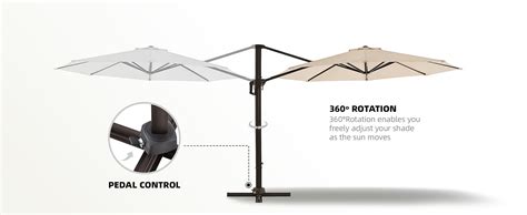 Amazon Wikiwiki Ft Cantilever Patio Umbrellas Outdoor Offset