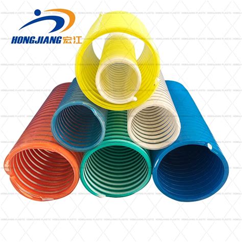 Flexible Corrugated PVC Spiral Water Hose Helix Smooth PVC Suction Hose