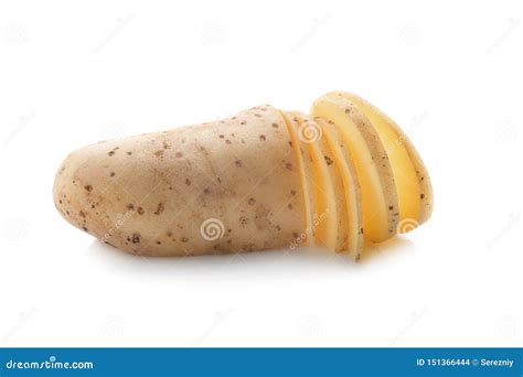 Batata Crua Saboroso No Fundo Branco Foto De Stock Imagem De Gostoso