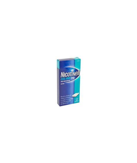 NICOTINELL COOL MINT 2 MG CHICLE MEDICAMENTOSO 24 CHICLES