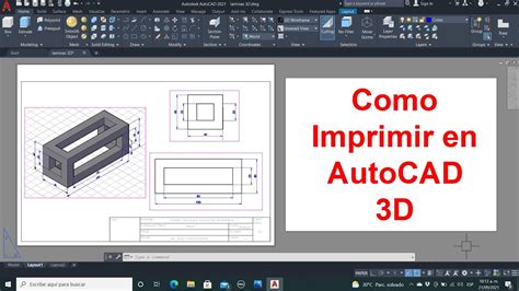 Como Imprimir En AutoCAD 3D YouTube