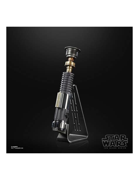 R Plica Star Wars Sable Laser Obi Wan Kenobi Force Fx Elite Black