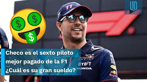 Checo Pérez es el sexto piloto mejor pagado de la F1 Cuánto gana