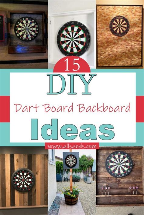 15 Diy Dart Board Backboard Ideas For Home Walls All Sands