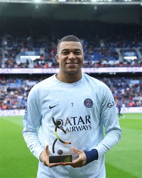 Paris Saint Germain On Instagram Mbapp Received His Trophy For