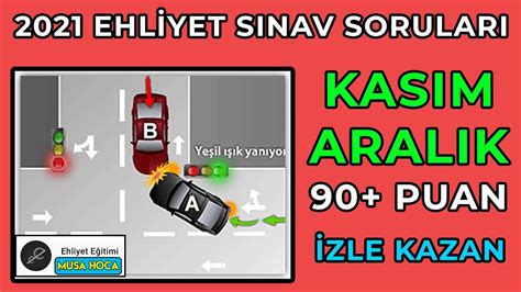 Ehl Yet Sinav Sorulari Kasim Km Ehliyet Sorular