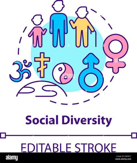 Social Diversity Concept Icon Stock Vector Image Art Alamy