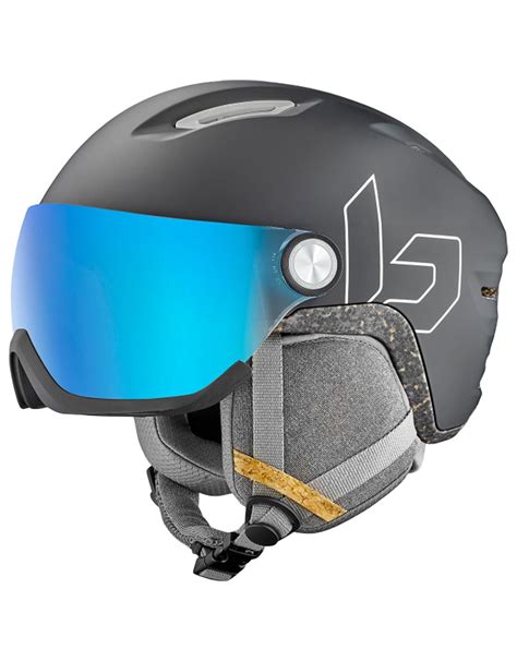 Bollé Eco V Atmos Black Matte Ski Helme Herren Snowleader