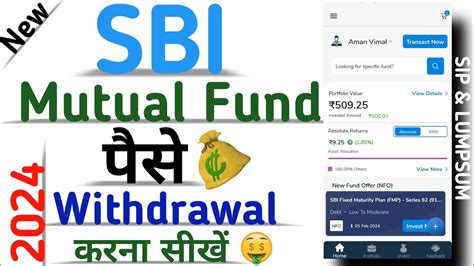 How To Withdraw Money From Sbi Mutual Fund Online Sbi Investap Se