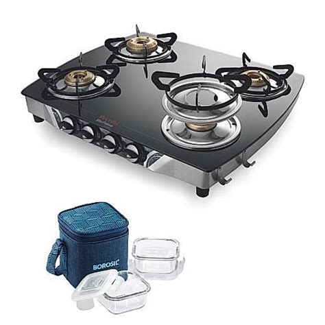 Buy Preethi Jumbo 4 Burner Glass Top Gas Stove Preethi Online Store