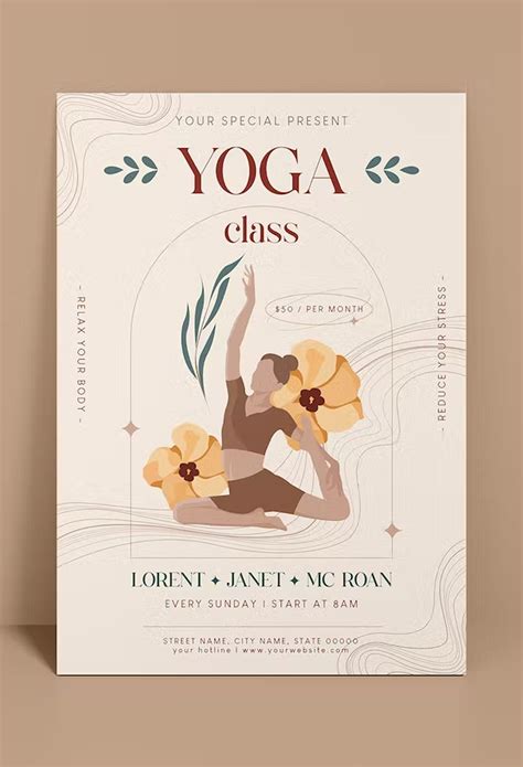 Yoga Class Flyer Template Ai Eps Artofit