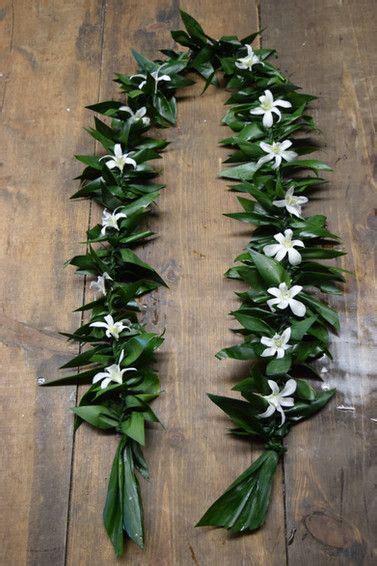 Maile Style Ti Leaf Lei NECK LEI Graduation Leis Diy Ribbons Leaf