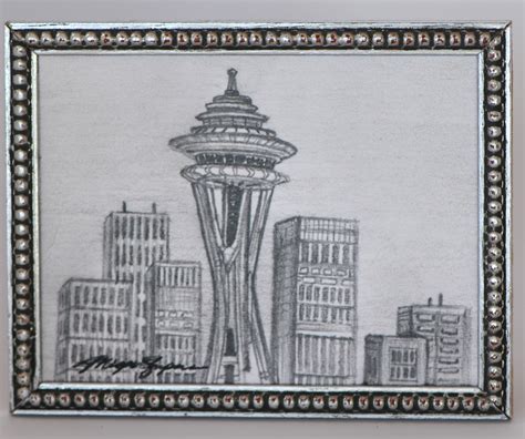 Seattle Space Needle Drawing at PaintingValley.com | Explore collection