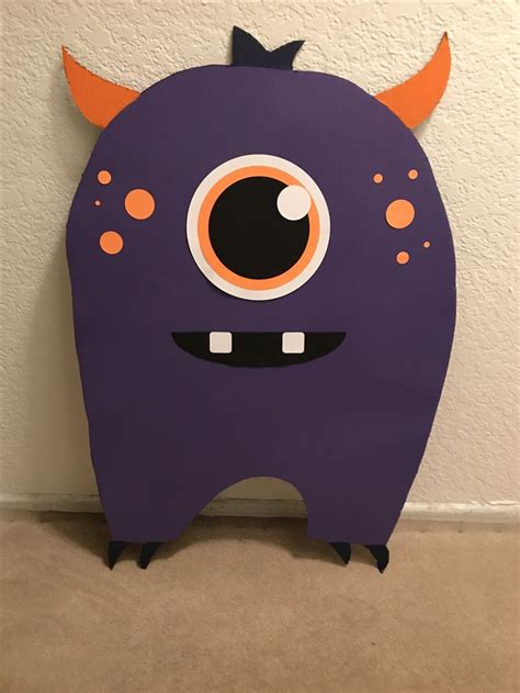 Cardboard Monsters For A Little Monster Theme Party