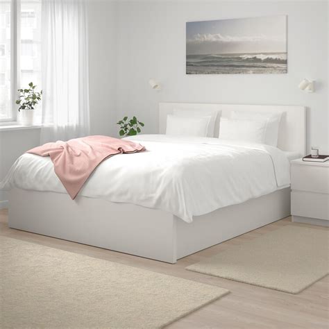 Malm Pull Up Storage Bed White Queen Ikea Ca