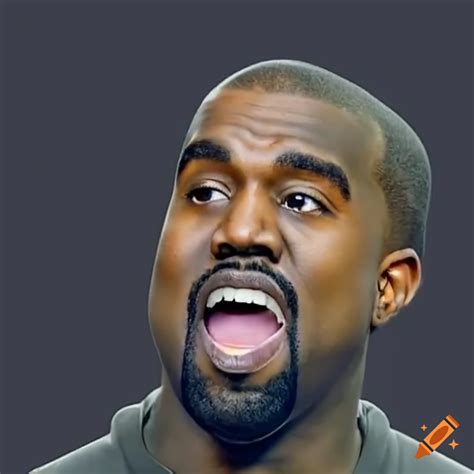 Kanye Wests Surprised Expression On Craiyon