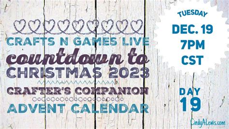 Countdown To Christmas 2023 Crafters Companion Advent Calendar