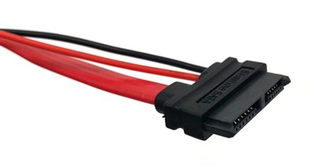 20 Inch Slimline Sata To Sata Hard Drive And Molex Lp4 Power Adapter Cable Micro Connectors Inc