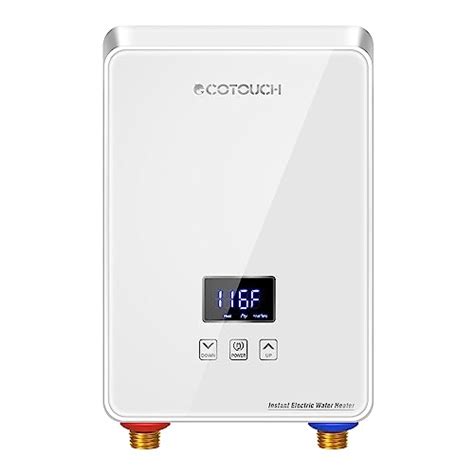 Snapklik Tankless Water Heater Electric Kw V ECOTOUCH Point Of Use Hot Water Heater