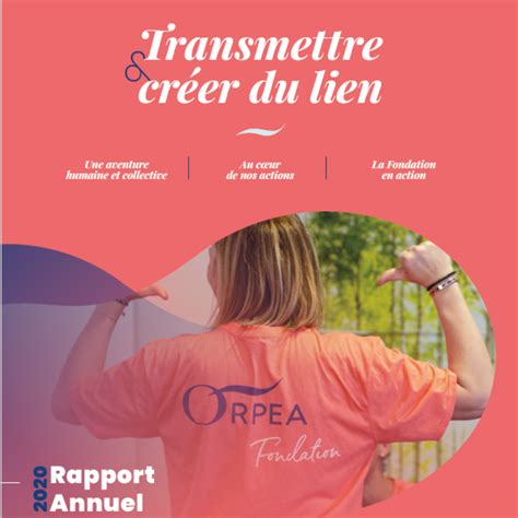 Nos Rapports D Activit Fondation Orpea