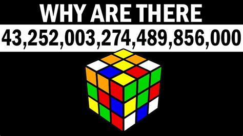 Why Are There 43252003274489856000 Rubiks Cube Combinations Youtube