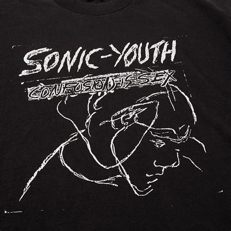 Vintage Sonic Youth Confusion Is Sex T Shirt Black Shirts World