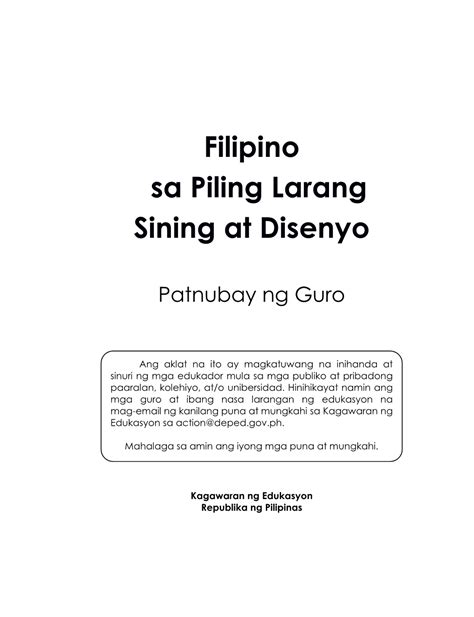 Mga Teksto Mula Sa Kulturang Popular Aralin Sipi Mula Sa Bata Bata