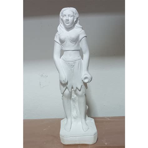 Escultura Estatua Pomba Gira Maria Farrapo Cm Gesso Cru Shopee Brasil