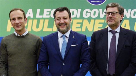 Regionali Fvg I Ministri Salvini E Giorgetti Luned A Trieste Il Piccolo