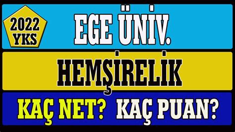 Ege Niversitesi Hem Irelik Ka Net Ka Puan Youtube