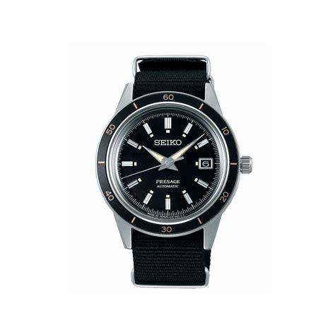 Montre Seiko Presage Homme Automatique Bracelet Nylon Noir Maty