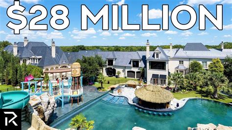 A 28 Million House With A Pool And Slide In The Middle Is For Sale