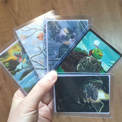 (OC) I painted some more Pokémon cards by hand 💖 : r/pokemon