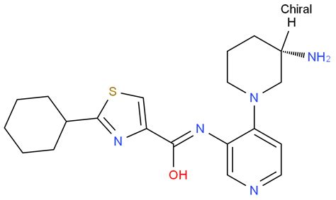 N 4 3S 3 Amino 1 Piperidinyl 3 Pyridinyl 2 Cyclohexyl 4