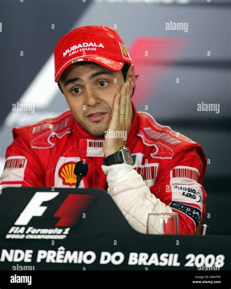 Brazilian Formula One Driver Felipe Massa Of Ferrari Gestures During