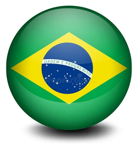 Brazil Flagga Vektor Illustrationer Illustration Av Nation 7346850