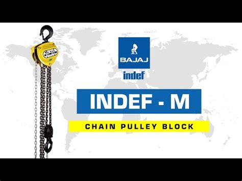 Indef Material Handling Equipments Heavy Duty Chain Pulley Blocks