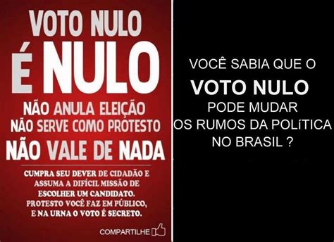 Farsa ou Fato Maioria de votos nulos anula eleição e exclui