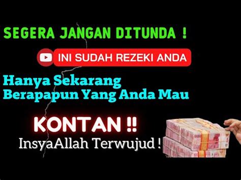 Sempatkan Doa Hari Ini Dzikir Penarik Rezeki Datang Bertubi Tubi Tiba