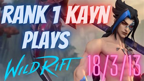 RANK 1 KAYN DOMINATES WILD RIFT Red Kayn Rhaast Gameplay YouTube