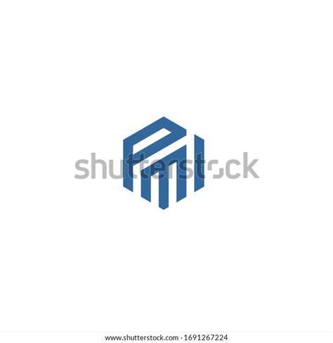 Pmi Unique Monogram Style Vector Logo Stock Vector Royalty Free