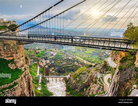 Algeria, Constantine City, Constantine Bridge, Sidi M´Cid Stock Photo ...