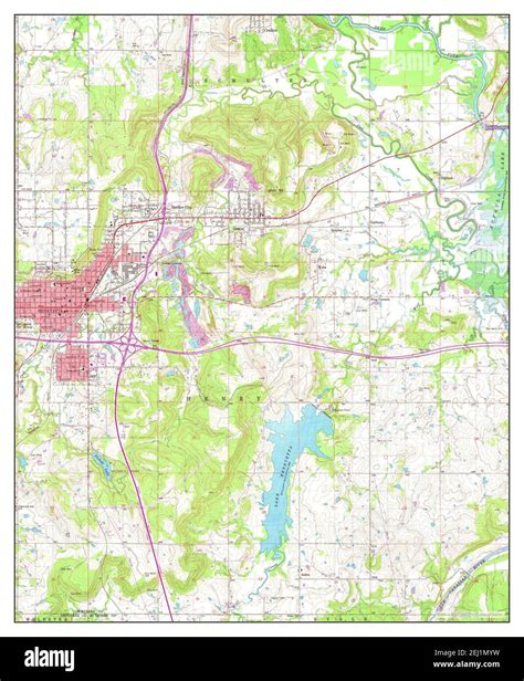 Henryetta oklahoma map Cut Out Stock Images & Pictures - Alamy