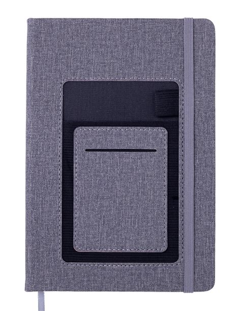 Записная книга блокнот Buromax COMFORT A5 96 л линия иск.кожа серый (BM ...