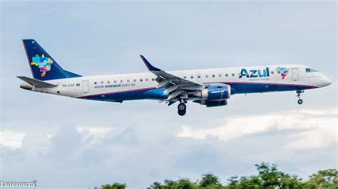 Azul Airlines Erj Pr Axf About To Land Rwy Sbrf Recif Flickr