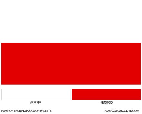 Thuringia flag color codes