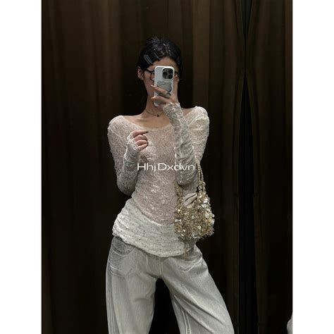 Thiết kế hàng đầu ren phong cách Hot Girl Phong cách mới Shopee Việt Nam