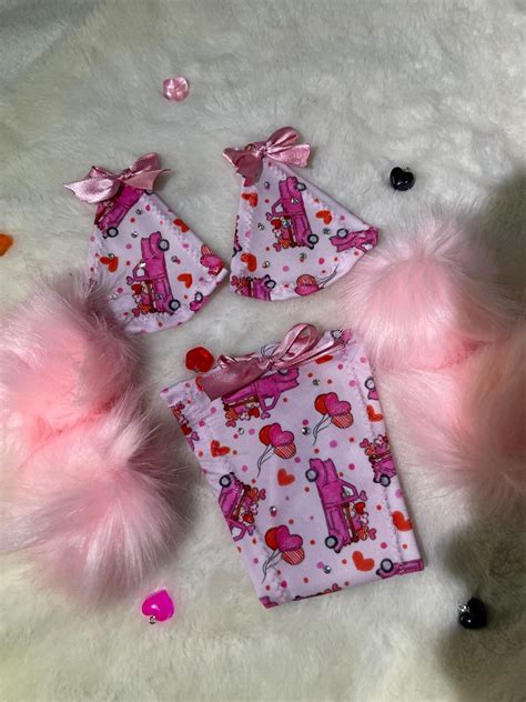 Pom Valentines Day Micro Bikini Stripper Outfit Rave Outfit Love Truck Exotic Dancewear Etsy