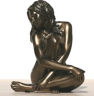 Amazon Inch Female Nude Figure Kneels With Head Down Display Decor Home Kitchen